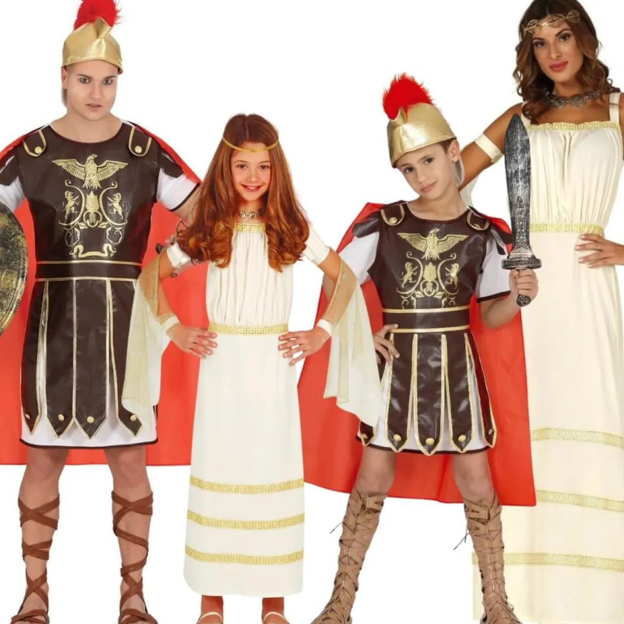 Disfraces en grupo de Romanos Valientes