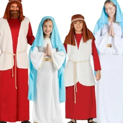 Disfraces en grupo de Virgen María y San José