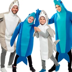 Disfraces en grupo Tiburones y Delfines