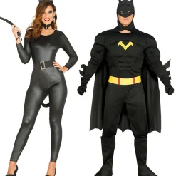 Disfraces en pareja de Batman y Catwoman