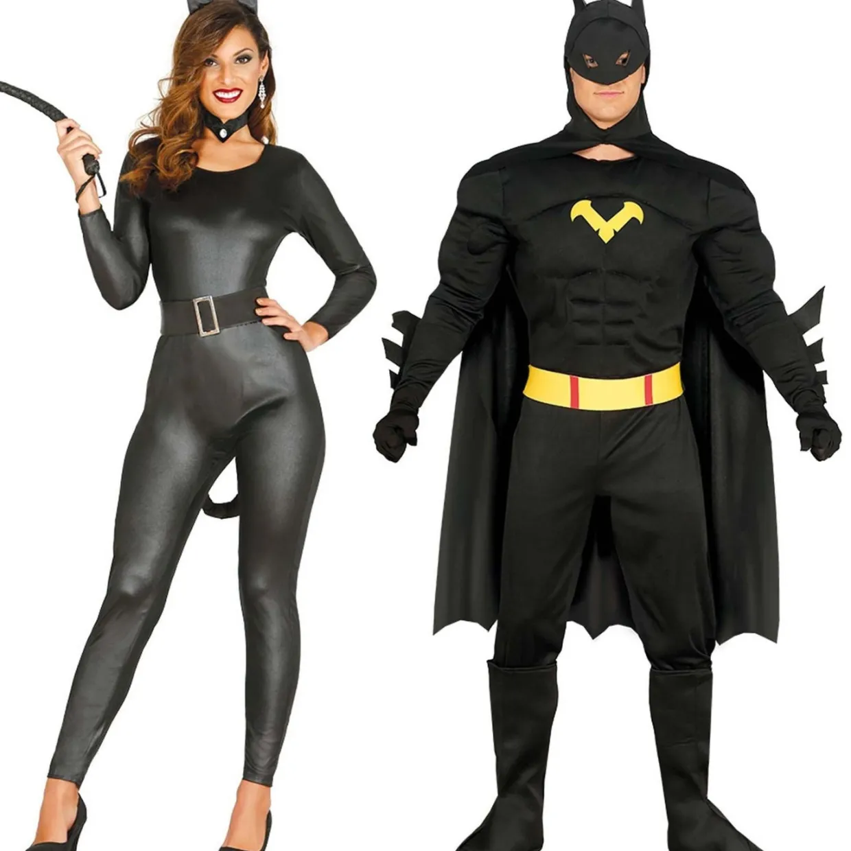 Disfraces en pareja de Batman y Catwoman