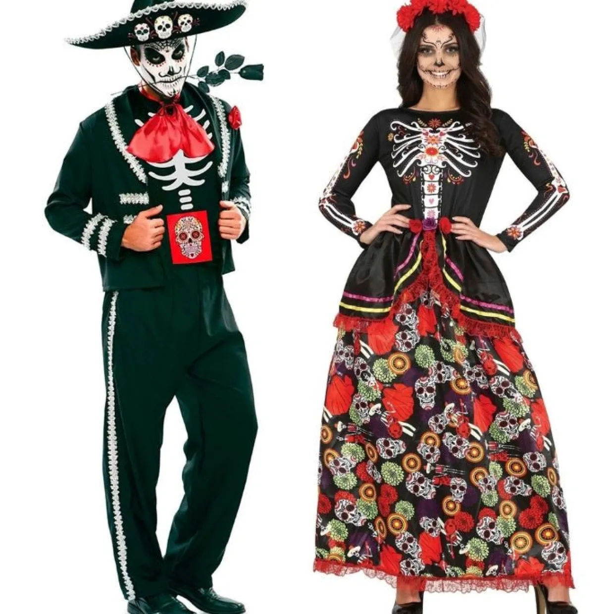 Disfraces en pareja de Catrinas