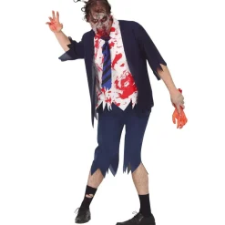 Disfraces en pareja de Colegiales Zombie Azules