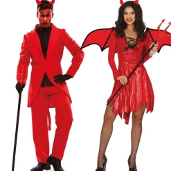 Disfraces en pareja de Diablos