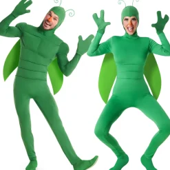 Disfraces en pareja de Insectos Verdes
