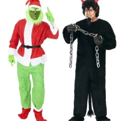 Disfraces en pareja del Grinch y krampus