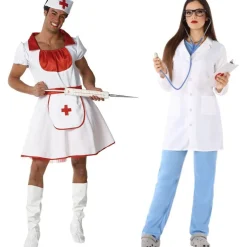 Disfraces en pareja de Médico y Enfermera