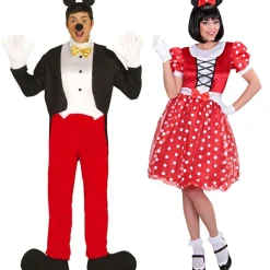 Disfraces en pareja de Mickey y Minnie Mouse