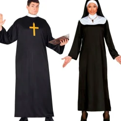 Disfraces en pareja de Monja y Cura