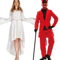Disfraces en pareja de Ángel y Diablo