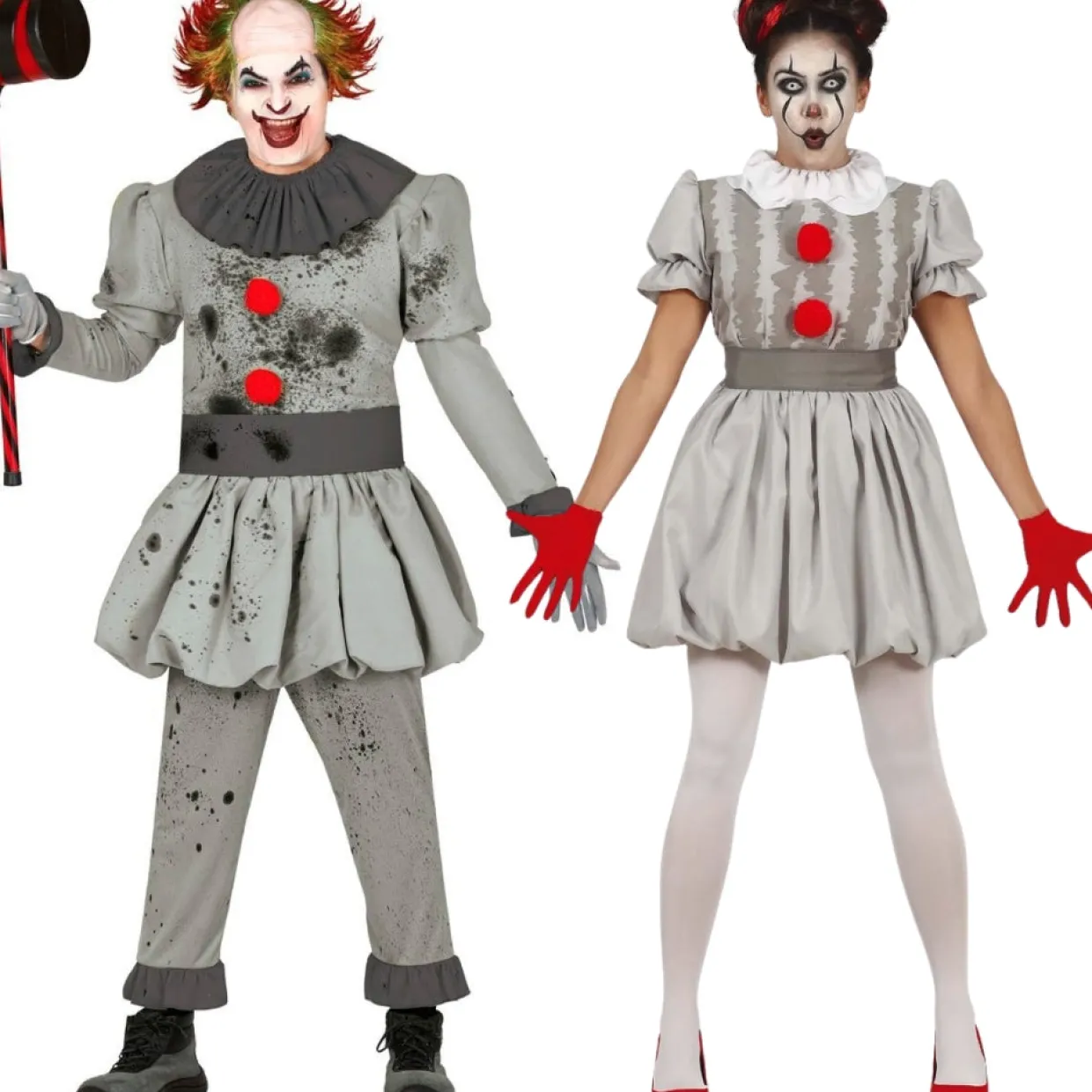 Disfraces en pareja de Payasos Killer