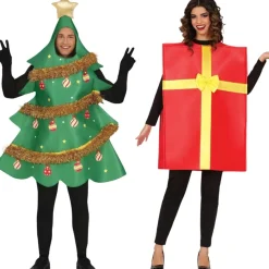 Disfraces en pareja de Regalo y Árbol de Navidad