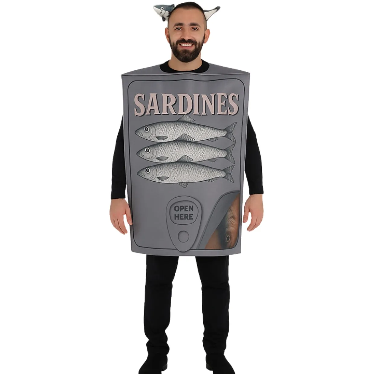 Disfraces en pareja de Sardina y Lata de Sardinas
