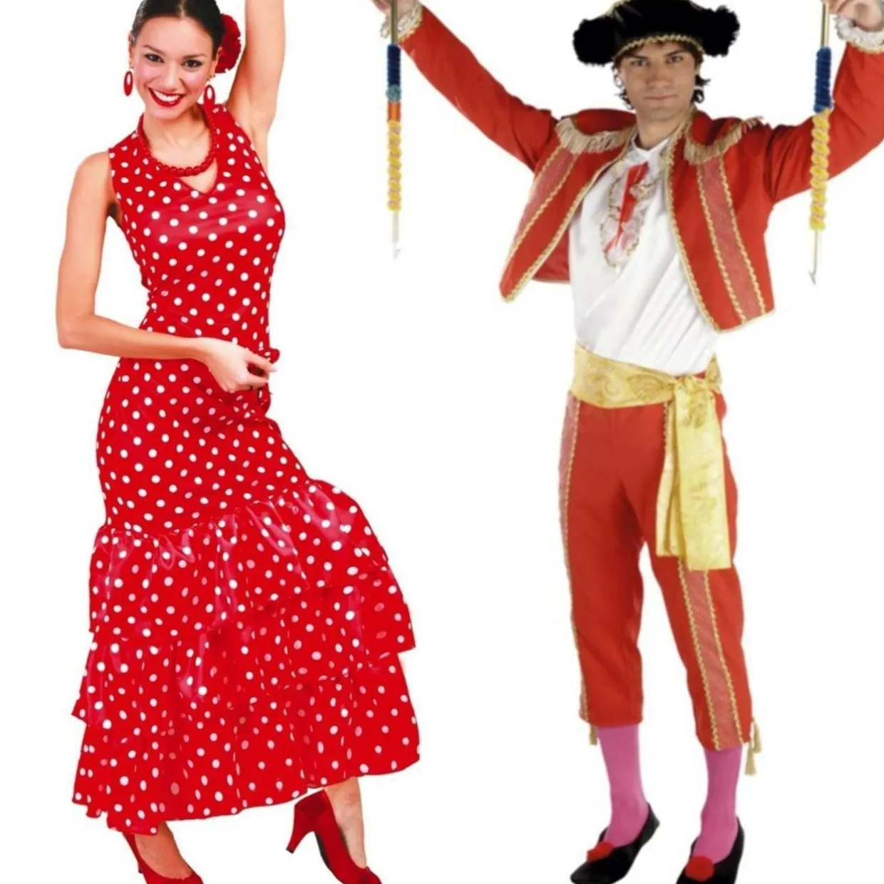Disfraces en pareja de Sevillana y Torero