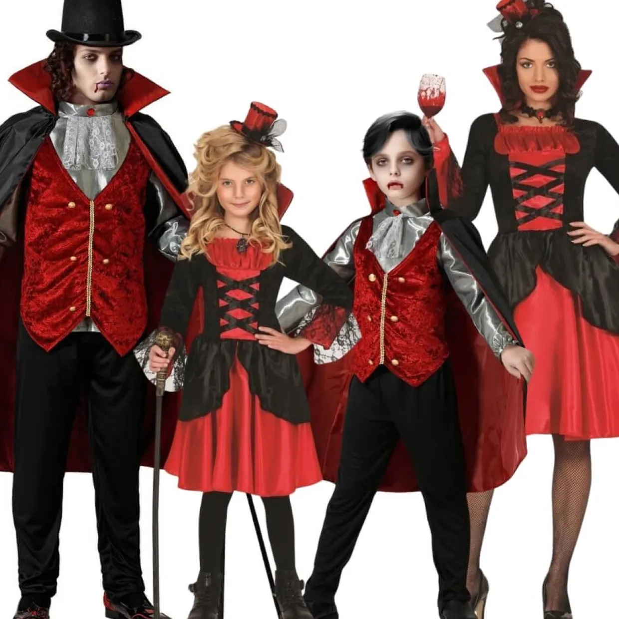 Disfraces en pareja de Vampiros Oscuros
