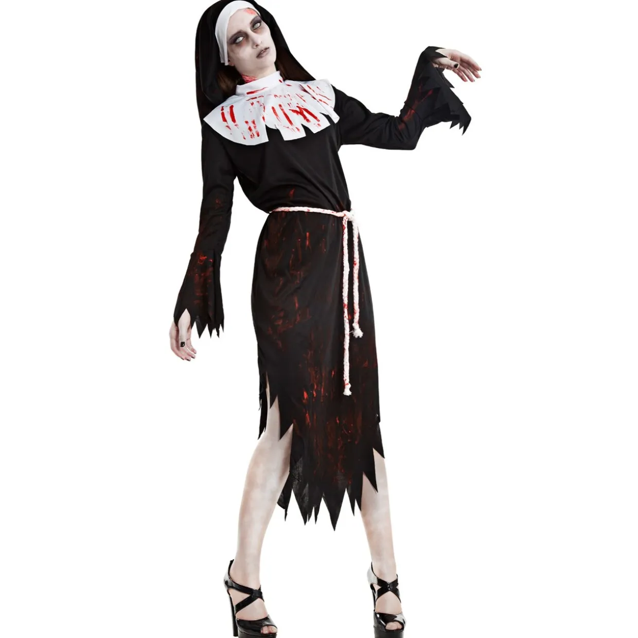 Disfraces en pareja de Zombies Religiosos