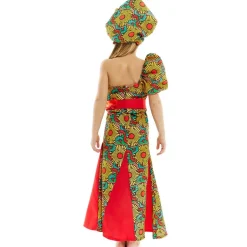 Disfraz de Africana Turbante para niña