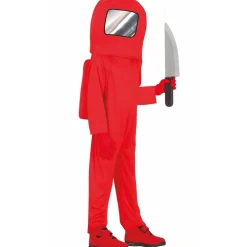 Disfraz de Among Us Rojo Espacial infantil