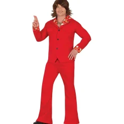 Disfraz de Años 70 Rojo para hombre