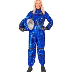 Disfraz de Astronauta Space Azul para mujer