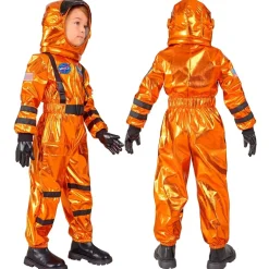 Disfraz de Astronauta Space Naranja infantil