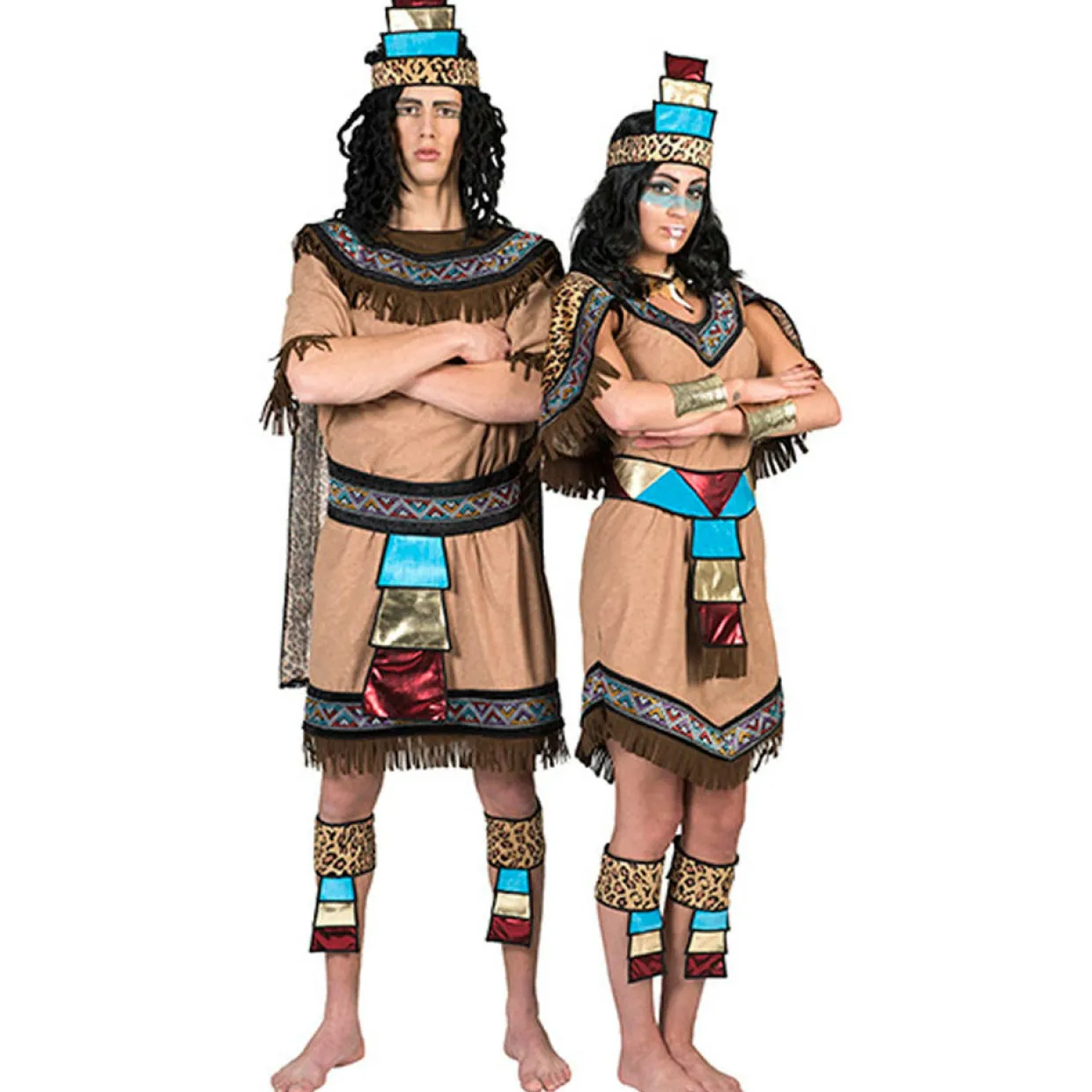 Disfraz de Azteca Flecos para hombre