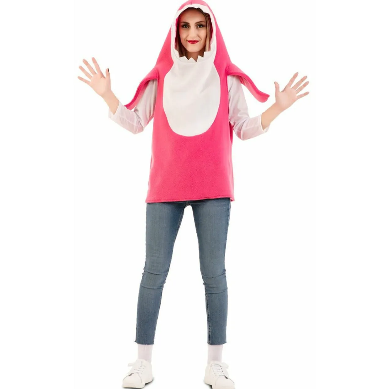 Disfraz de Baby Shark Rosa para adulto