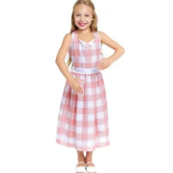 Disfraz de Barbie Vichy para niña