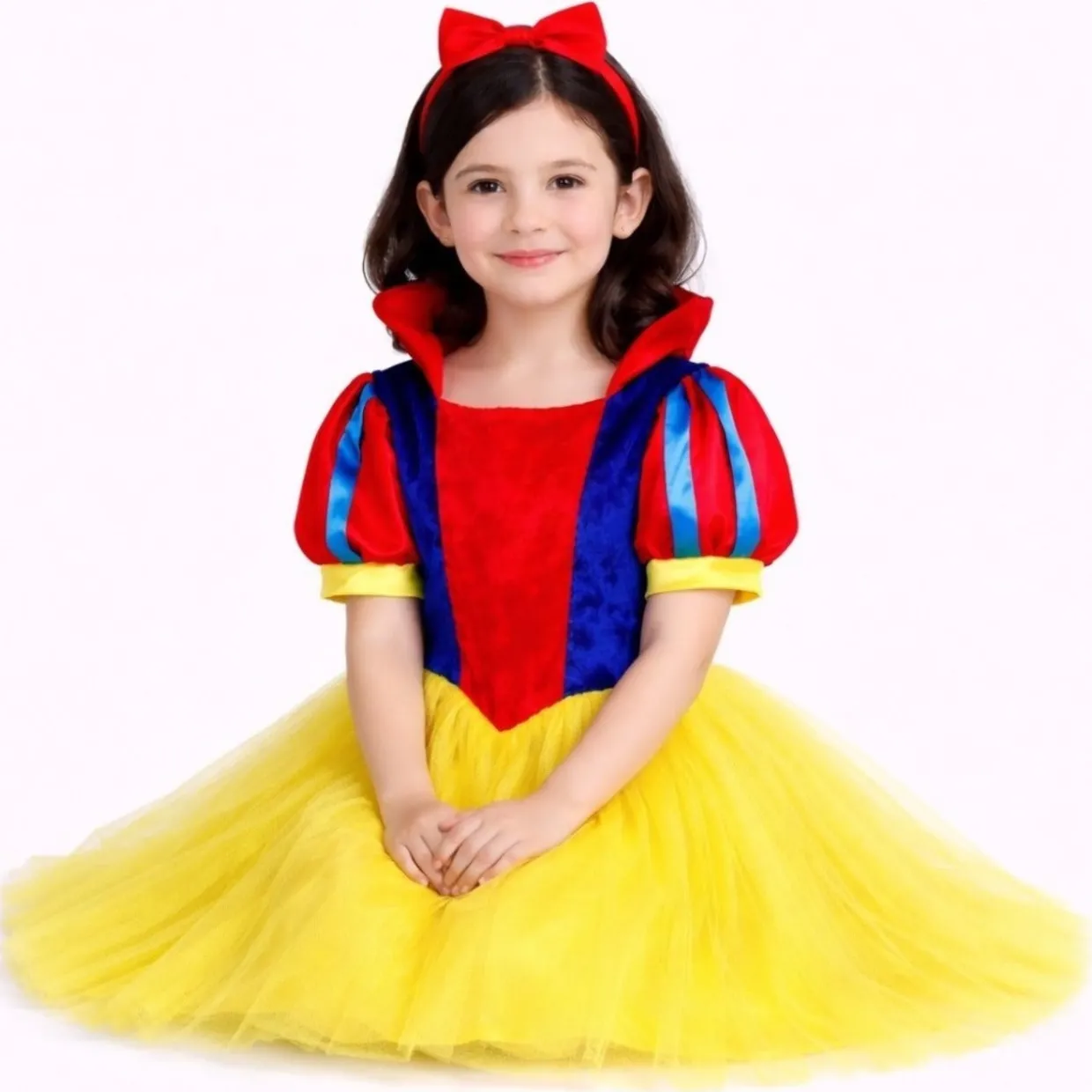Disfraz de Blancanieves Lujo para niña