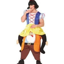 Disfraz de Blancanieves sobre Enanito para adulto