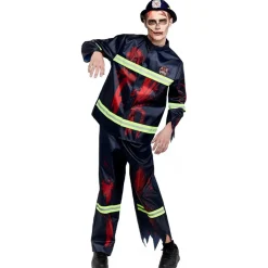 Disfraz de Bombero Zombie para hombre