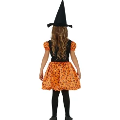Disfraz de Bruja Calabaza Naranja para niña