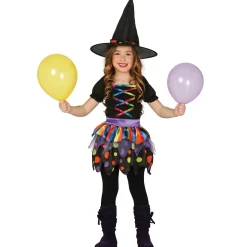 Disfraz de Bruja Colores para niña