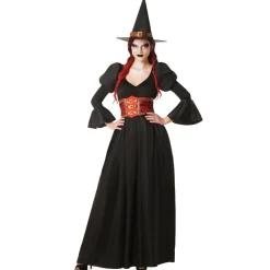 Disfraz de Bruja Negro Corset para mujer