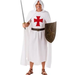 Disfraz de Caballero Templario Blanco para adulto