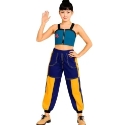 Disfraz de Cantante K-Pop Azul para mujer