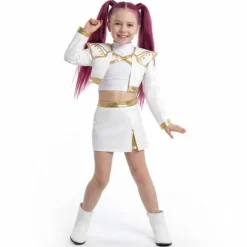 Disfraz de Cantante K-Pop Blanca Deluxe para niña