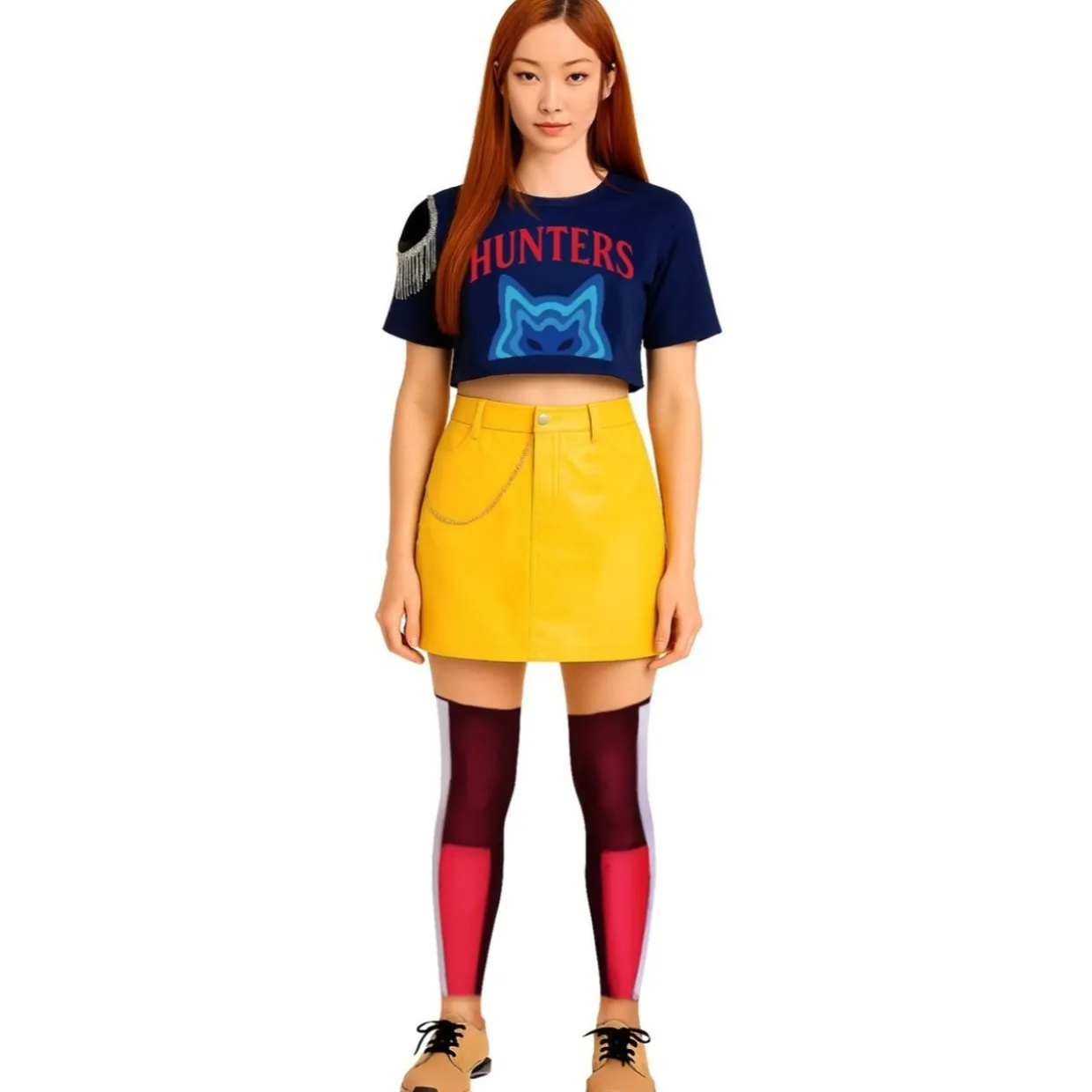 Disfraz de Cantante K-Pop Fucsia para adolescente