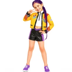 Disfraz de Cantante K-Pop Lila para niña