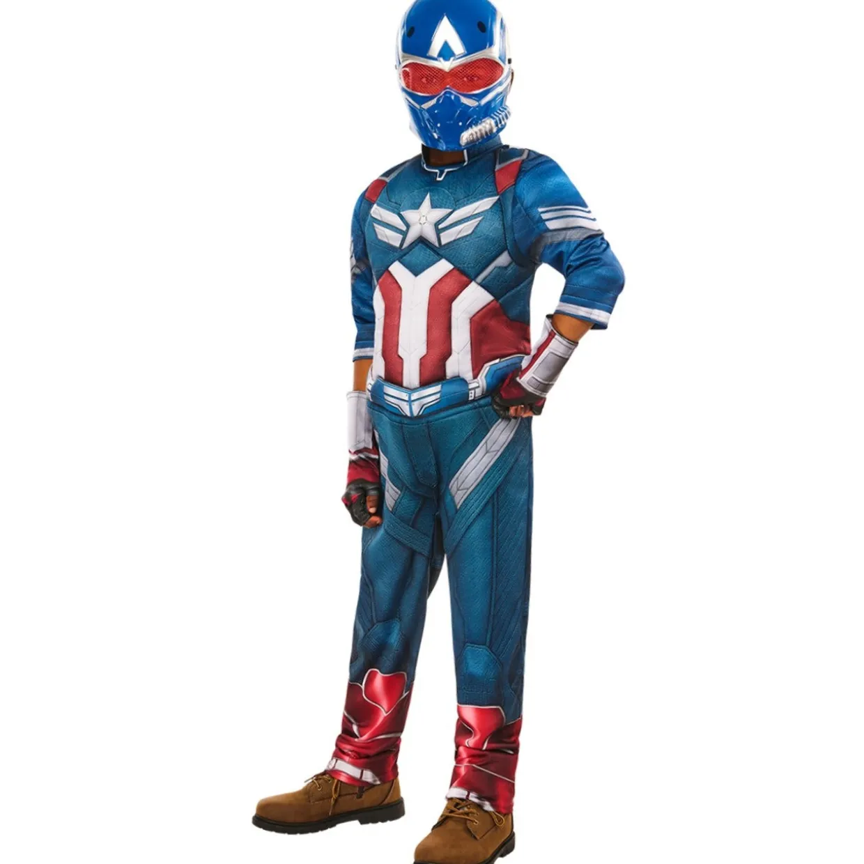 Disfraz de Capitán América™ BNW Deluxe infantil