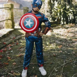 Disfraz de Capitán América™ Musculoso infantil