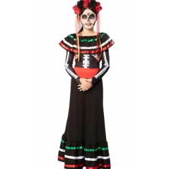 Disfraz de Catrina Frida para niña