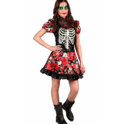Disfraz de Catrina Huesos mujer