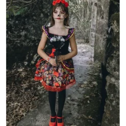 Disfraz de Catrina Lujo para niña