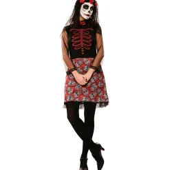 Disfraz de Catrina Roja para mujer
