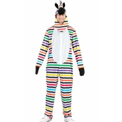 Disfraz de Cebra Multicolor para adulto