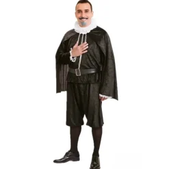 Disfraz de Cervantes Negro para adulto