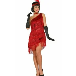 Disfraz de Charleston Deluxe Rojo para mujer