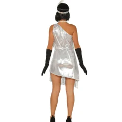 Disfraz de Charleston Plata para mujer adulta