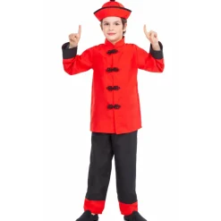 Disfraz de Chino Rojo para niño